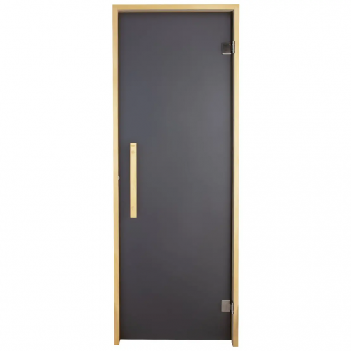 Скляні двері для лазні та сауни 700х1900 Lux Graphite Tesli 