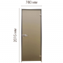 Скляні двері міжкімнатні 800х2000  Terra Bronze SateenTesli