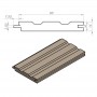 Вагонка PAL 13,8x95х2100-2700 мм фінська ялина вищий сорт для лазні сауни та інтер'єру