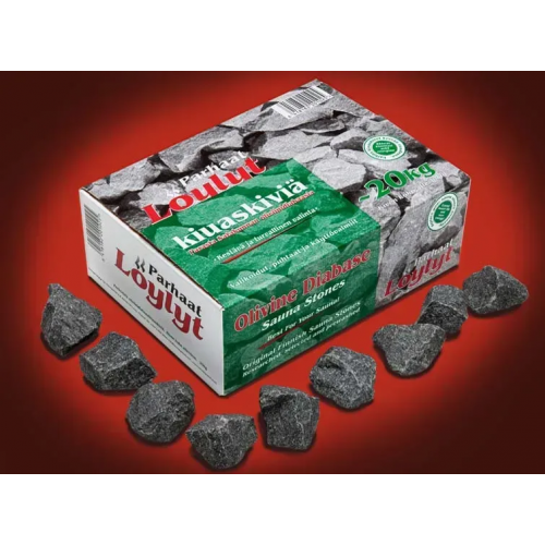 Камінь діабаз колотий 5-10 см 20 кг для лазні та сауни