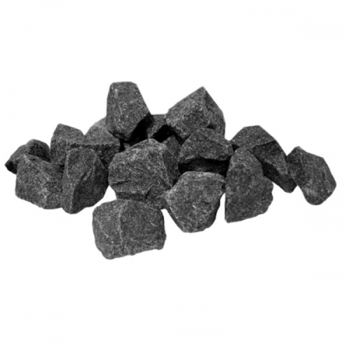 Камінь діабаз колотий 5-10 см 20 кг для лазні та сауни