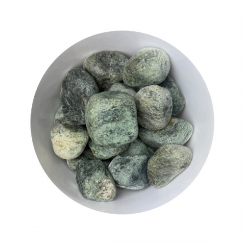 Каміння для сауни Серпентиніт обваловане 4-11 см / 10 кг