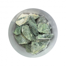 Каміння для сауни Жадеїт колото-пиляне 5-12 см / 10 кг