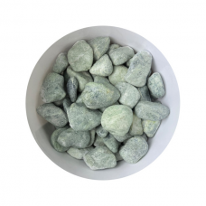 Каміння для сауни Жадеїт обваловане 5-12 см / 25 кг