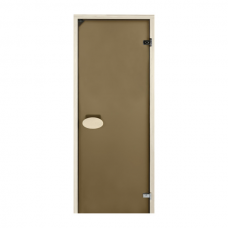 Двері для сауни  700*1900мм матова бронза 8 мм  PAL
