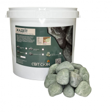 Каміння для сауни Жадеїт обваловане 5-12 см / 10 кг