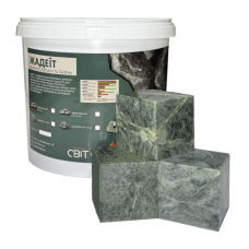 Каміння для сауни Жадеїт пиляне у формі куба 7x7x7 см / 10 кг