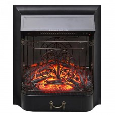 Электрокамин Royal Flame Majestic FX Black с эффектом мерцающих дров со звуком с обогревом