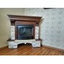 Кутовий каминокомплект Fireplace Майамі Сірий + Кароліна з ефектом полум'я зі звуком і обігрівом