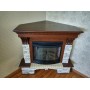 Кутовий каминокомплект Fireplace Майамі Сірий + Кароліна з ефектом полум'я зі звуком і обігрівом