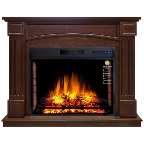 Класичний каминокомплект ArtiFlame BOSTON AF28 Коньяк з ефектом живого вогню з обігрівом