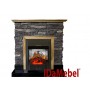 Камінокомплект IDaMebel Gemma Majestic Black з ефектом мерехтливих дров зі звуком та обігрівом