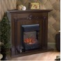 Кутовий каминокомплект Fireplace Хогвартс Дуб ефект мерехтливих дров зі звуком і обігрівом