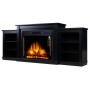 ТВ тумба з каміном ArtiFlame VOGUE AF28S Чорне дерево з ефектом полум'я зі звуком та обігрівом