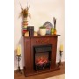 Фронтальний каминокомплект Fireplace Лісабон Кароліна ефект мерехтливих дров зі звуком і обігрівом