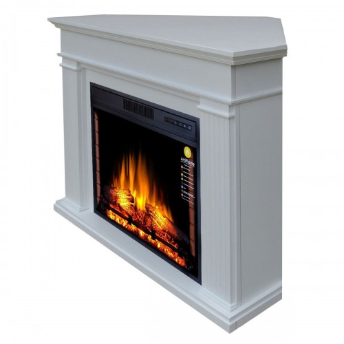 Кутовий камінокомплект ArtiFlame ANDANTE CORNER AF28S Білий б'янко з ефектом полум'я зі звуком