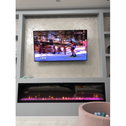 Електрокамін Dimplex Ignite XLF 74 з ефектом мерехтливих дров та полум'я Optiflame з обігрівом