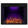 Камінокомплект IDaMebel LONDON Goodfire 28 Білий з ефектом мерехтливих дров зі звуком зі обігрівом