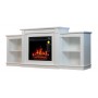 ТБ тумба з електро каміном ArtiFlame FASHION TV STAND AF18 Білий б'янко ефект полум'я і обігрівом