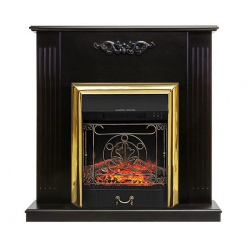 Підлоговий каминокомплект Fireplace Ірландія Венге ефект мерехтливих дров зі звуком і обігрівом