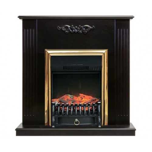 Підлоговий каминокомплект Fireplace Ірландія Венге ефект мерехтливих дров зі звуком і обігрівом