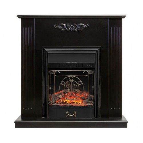 Підлоговий каминокомплект Fireplace Ірландія Венге ефект мерехтливих дров зі звуком і обігрівом