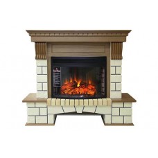 Каминокомплект Fireplace Анталія Пісочний + Античний дуб ефект живого полум'я зі звуком і обігрівом Каминокомплект Fireplace Анталія Пісочний + Античний дуб ефект живого полум'я зі звуком і обігрівом