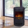 Електрокамін, що окремо стоїть, ArtiFlame AF-FS-91-G з ефектом живого вогню і регулюванням обігріву