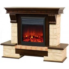 Пристінний камін Fireplace Амстердам Жовтий + Горіх ефект живого полум'я зі звуком і обігрівом Пристінний камін Fireplace Амстердам Жовтий + Горіх ефект живого полум'я зі звуком і обігрівом