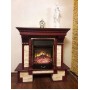 Каминокомплект Fireplace Франція Жовтий + Кароліна ефект мерехтливих дров зі звуком і обігрівом