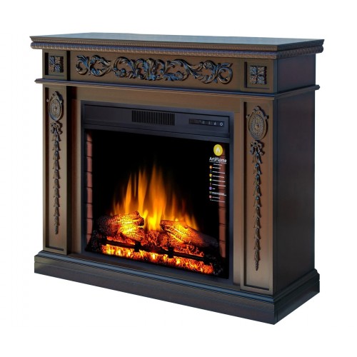 Класичний камінокомплект ArtiFlame DELMONA AF28S Коньяк з ефектом полум'я зі звуком та обігрівом