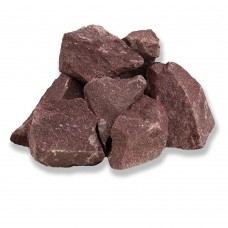 Камни для бани и сауны Малиновый кварцит колотый 20 кг