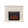 Класичний каминокомплект Fireplace Клод Моне Білий з ефектом живого вогню зі звуком і обігрівом