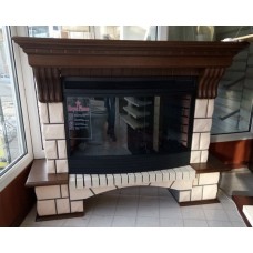 Підлоговий каминокомплект Fireplace Рим Білий + Кароліна ефект живого полум'я зі звуком і обігрівом Підлоговий каминокомплект Fireplace Рим Білий + Кароліна ефект живого полум'я зі звуком і обігрівом