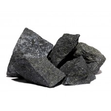 Камень пироксенит колотый (8-15 см) 20 кг для бани и сауны