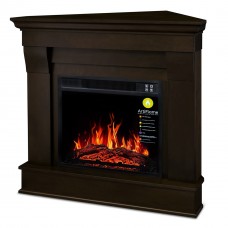 Кутовий каминокомплект ArtiFlame ALBION CORNER AF23 Венге з ефектом живого вогню з обігрівом
