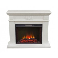 Пристінний каминокомплект Fireplace Мюнхен Білий ефект живого полум'я зі звуком і обігрівом Пристінний каминокомплект Fireplace Мюнхен Білий ефект живого полум'я зі звуком і обігрівом