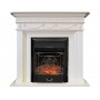 Пристінний камін Fireplace Люксембург Слонова кістка ефект мерехтливих дров зі звуком і обігрівом