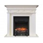 Пристінний камін Fireplace Люксембург Слонова кістка ефект мерехтливих дров зі звуком і обігрівом