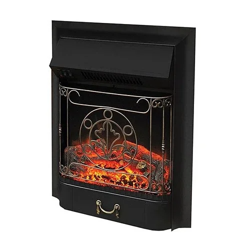 Електричний камін Bonfire INVER BLACK з ефектом мерехтливих дров зі звуком та обігрівом