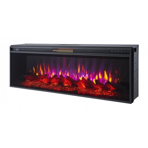 Лінійний камінокомплект ArtiFlame LUDWIG AF50 Венге з ефектом живого вогню зі звуком та обігрівом