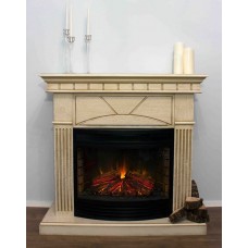 Підлоговий каминокомплект Fireplace Індія Шпон дуб ефект живого полум'я зі звуком і обігрівом