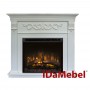 Камінокомплект IDaMebel Marseille XHD28L-INT Білий з ефектом полум'я Optiflame з обігрівом