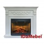 Камінокомплект IDaMebel Marseille DF2608-INT Білий з ефектом полум'я Optiflame з обігрівом