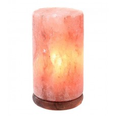 Светильник Цилиндр из гималайской розовой соли для бани и сауны