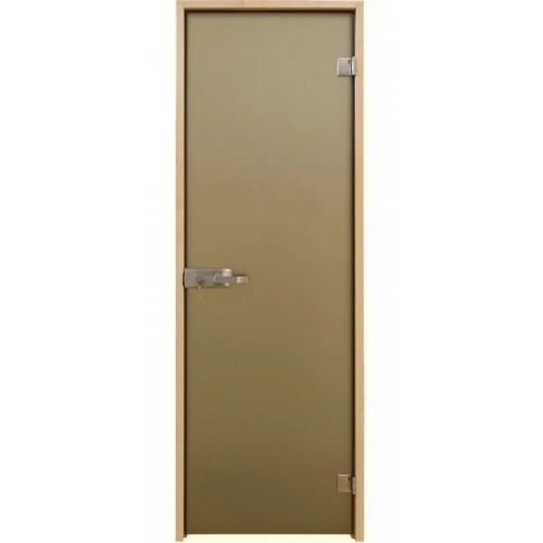 Скляні двері міжкімнатні 800х2000 Aqua Bronze Sateen Tesli 