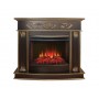 Фронтальний каминокомплект Fireplace Еврика Горіх з ефектом живого полум'я зі звуком і обігрівом