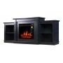 ТБ тумба з електро каміном ArtiFlame FASHION TV STAND AF18 Чорне дерево ефект полум'я і обігрівом