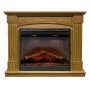 Класичний каминокомплект Fireplace Болівія Світлий дуб ефект живого вогню зі звуком і обігрівом