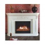 Підлоговий каминокомплект Fireplace Токіо Білий ефект живого полум'я зі звуком і обігрівом